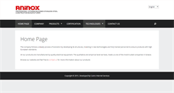 Desktop Screenshot of aninox.com